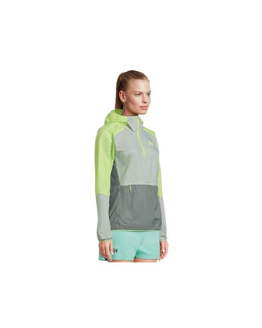 Helly Hansen Green Roam Wind Anorak Jacket, Polyamide/Polyester