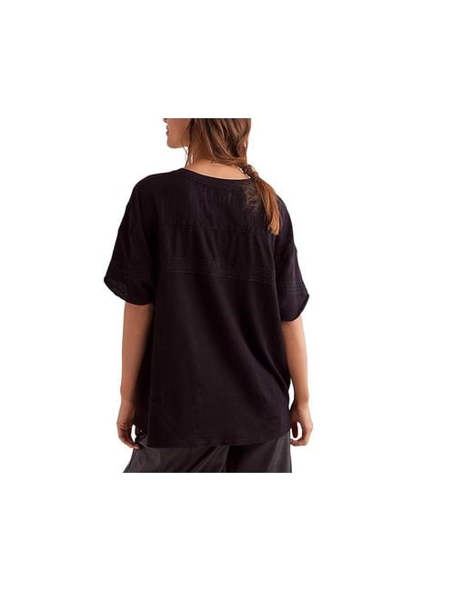 フリーピープル Free People Dorothy Tee レディース シャツ トップス Black Free People Women's Dorothy Tee, Black at Amazon Women's