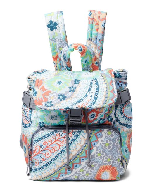Vera Bradley Cotton Utility Mini Backpack Purse in Blue Lyst