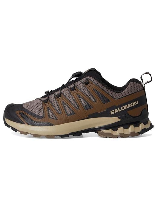 Salomon Black Xa Pro 3D Running Shoes Falcon/Desert Tan/ Synthetic for men
