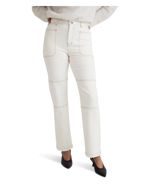 Madewell White The '90s Straight Jean In Lighthouse