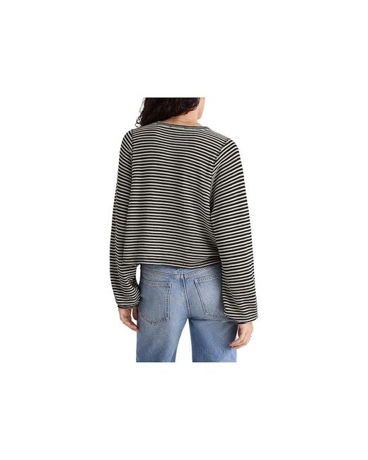 Madewell Black Barbet Long Sleeve T-Shirts Ric Rac Snit Clothing 2Xl 18) Cotton