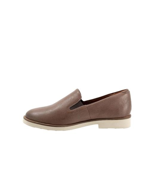 Softwalk® Brown Whistle Ii Flat Shoes 7.5 N (Aa)
