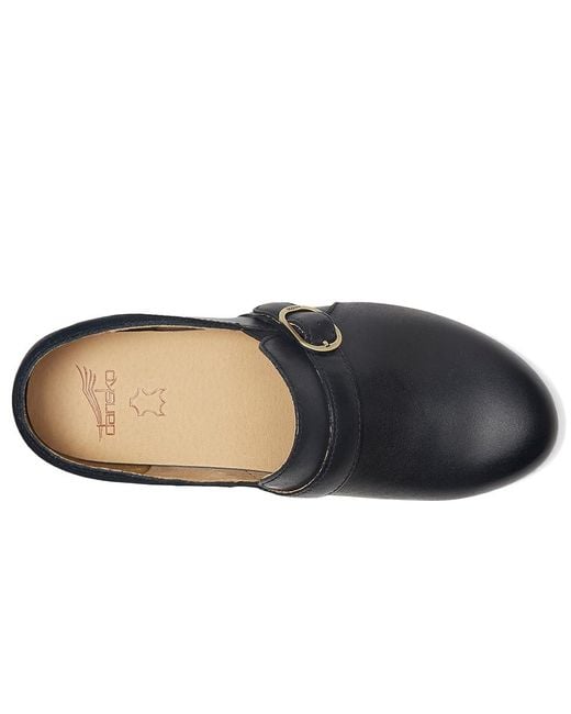 Dansko Black Margaret Shoes, Leather