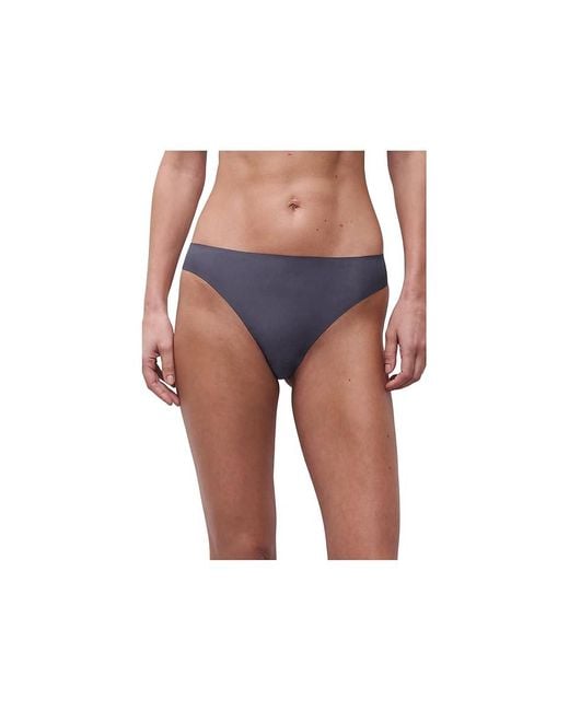 Chantelle Blue Soft Stretch Thong Underwear, Cotton/Polyamide/Elastane