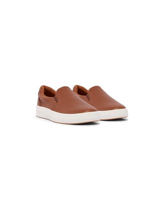 Keds Brown Pursuit Slip On (Cognac Leather) Shoes