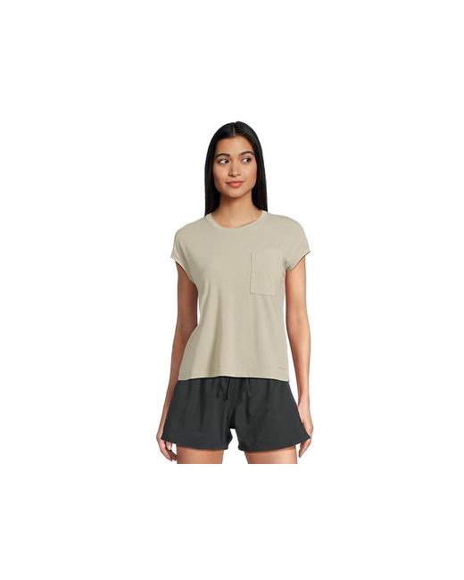 Columbia Black Boundless Trektm Short Sleeve T-Shirts Clothing, Elastane/Polyester