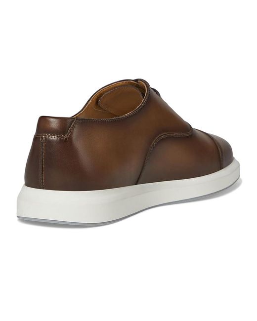Magnanni Shoes Brown Orion Cap Lace-Up Boots, Leather for men