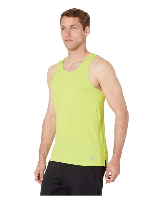 Asics Synthetic Run Singlet in Neon Lime (Green) for Men Save 27 Lyst