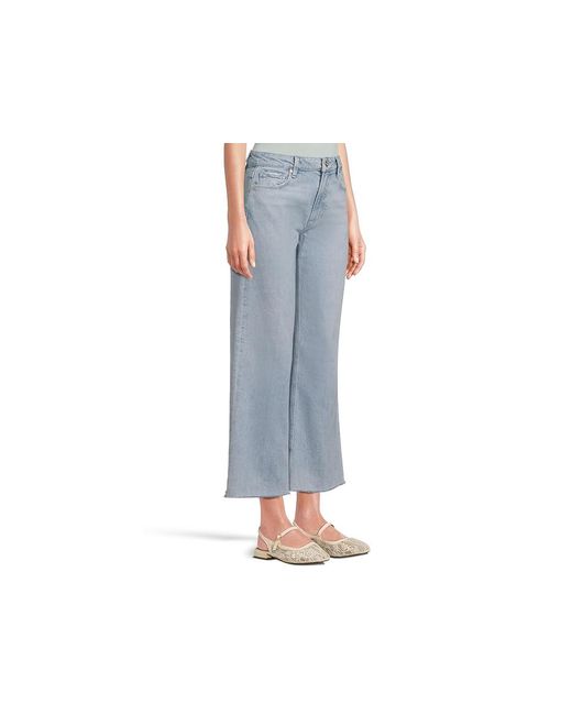PAIGE Black Leenah Ankle Raw Hem Reverse Seamed Beltloops