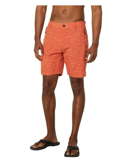 Rip Curl Boardwalk Global Entry 18 Hybrid Shorts in Orange for Men Lyst