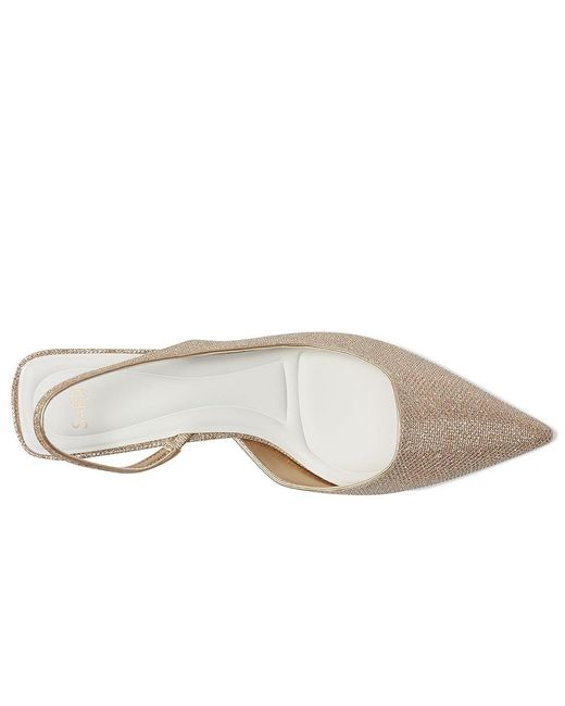 Franco Sarto White Devin High Heels, Fabric/Leather/Suede