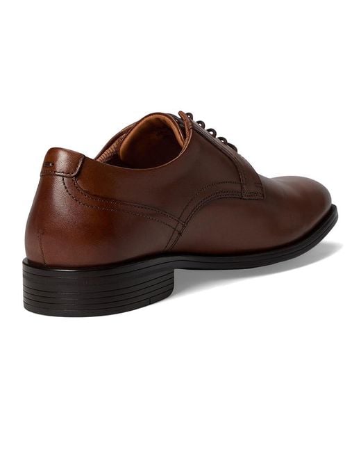 Johnston & Murphy Brown Reeve Plain Toe Lace Up Wing Tip Shoes 11 M (D) Leather for men