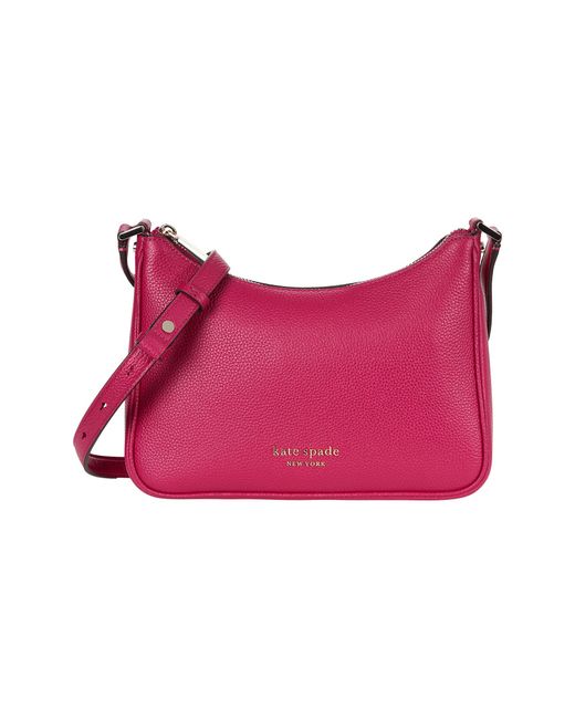 Kate Spade Bradley Pebbled Leather Medium Crossbody in Pink Lyst
