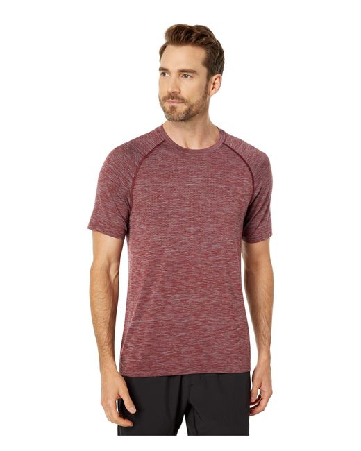 Rhone Synthetic Reign Tech Short Sleeve in Mahogany (Red) for Men | Lyst