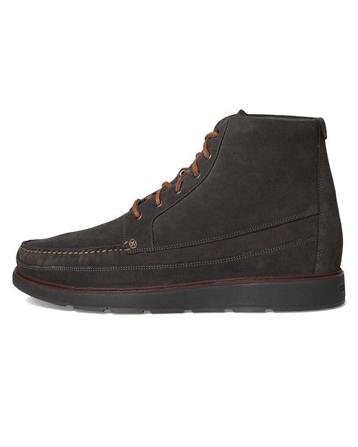 Cole Haan Black Muir Moc Tall Boots Boots Raven Suede/Raven Waterproof 10.5 D for men