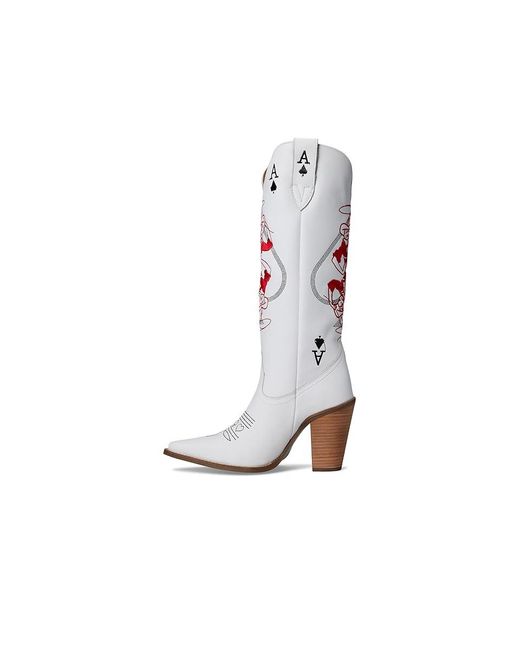 Dingo Black Ace Of Spades Cowboy Boots 7.5 B