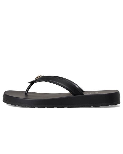 Guess Black Candry Wedge Shoes, Rubber/Synthetic