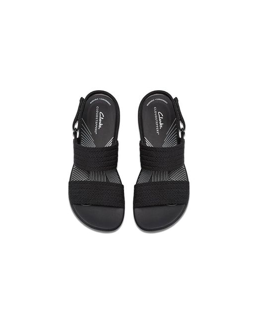 Clarks Black Arla Stroll Sandals 6.5 B