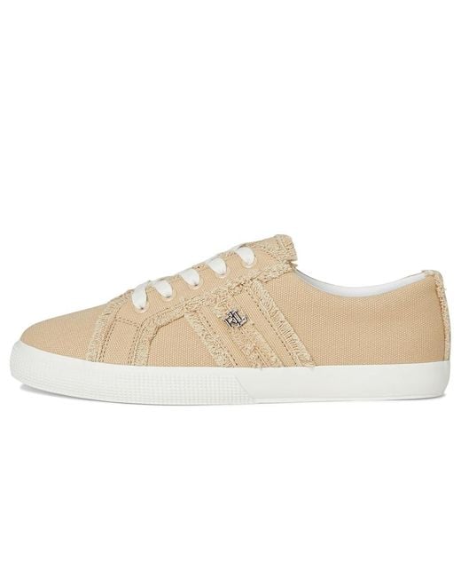 Ralph Lauren Black Janson Frayed Canvas Sneakers Shoes 11 B