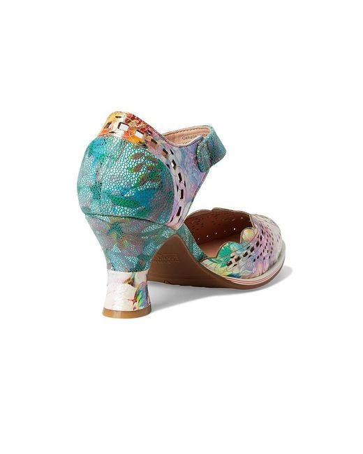 Spring Step Multicolor Luxe High Heels, Leather/Rubber