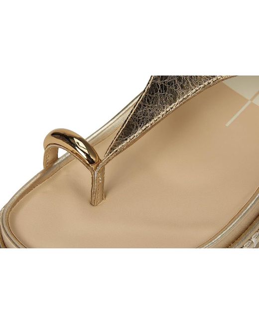 Dolce Vita Metallic Stefan Wedge Shoes, Leather