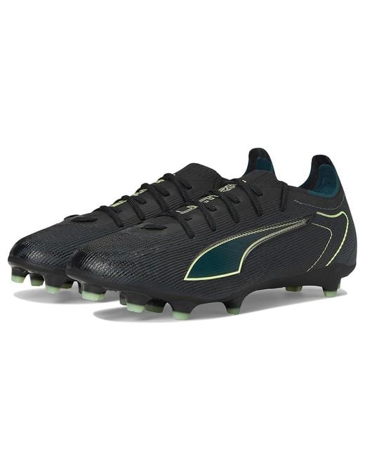 PUMA Black Ultra 6 Pro Firm, Artificial Ground Soccer Cleats Soccer Shoes/Fizzy Light/ Terrain 8 D for men