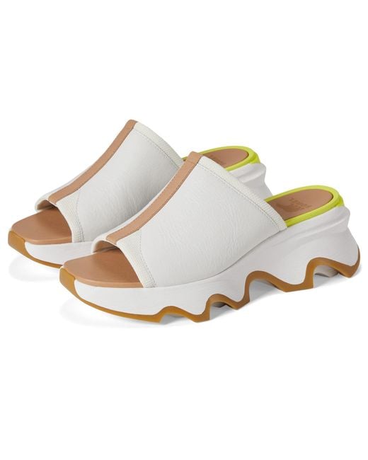 Sorel Impact Slide High Sandal in Metallic Lyst