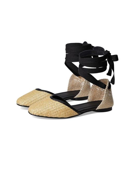 Castaner Black Gasby Flat Flat Shoes, Cotton
