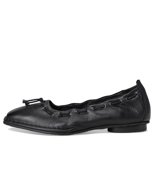 Fly London Black Bapi264Fly Flat Shoes, Leather