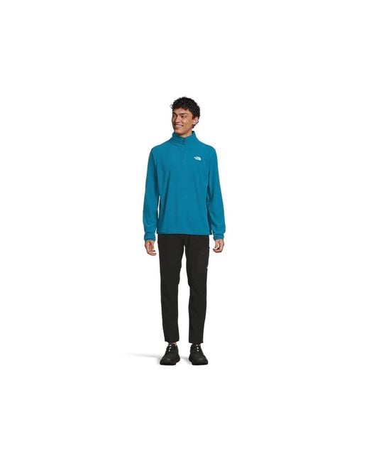 The North Face Blue Glacier Fleece 1/4 Zip Jacket Jacket, Polyester for men