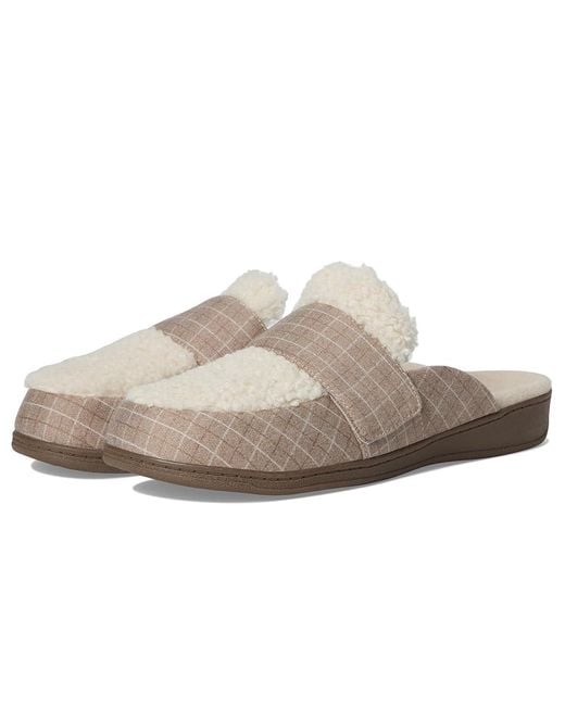 Vionic White Gemma Ii Mules Slippers, Polyester