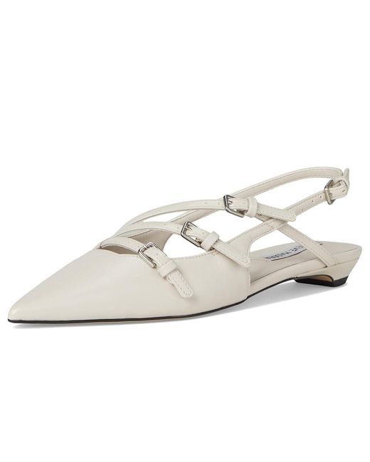 Steve Madden White Peony Slippers