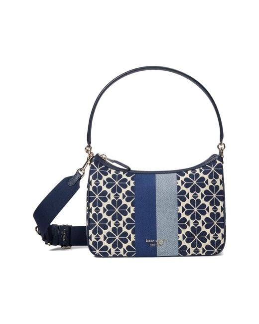 Kate Spade Spade Flower Jacquard Stripe Sam Small Convertible Shoulder
