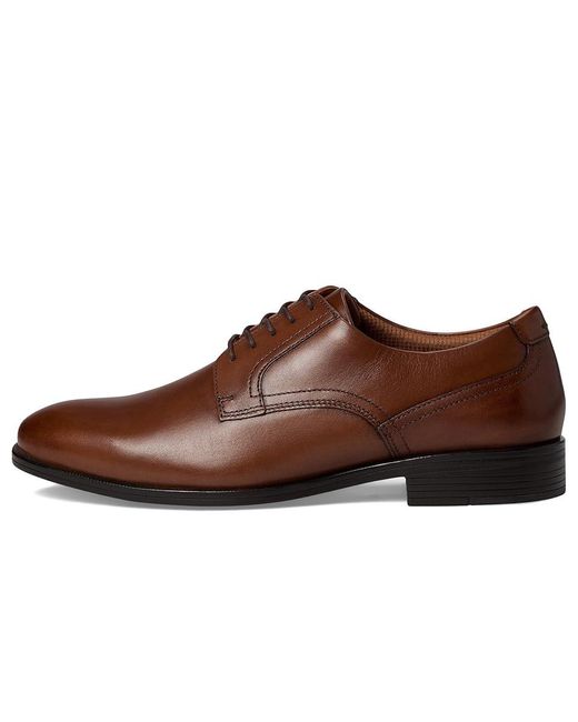 Johnston & Murphy Brown Reeve Plain Toe Lace Up Wing Tip Shoes 11 M (D) Leather for men