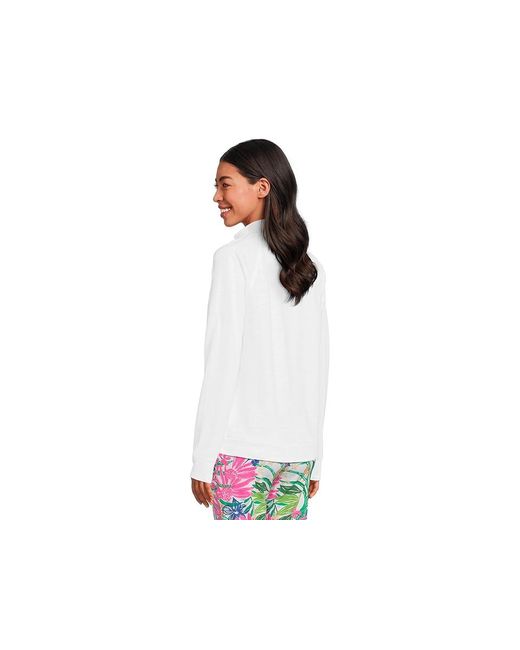 Lilly Pulitzer Black Ashlee Pullover Sweatshirt, Cotton/Polyester