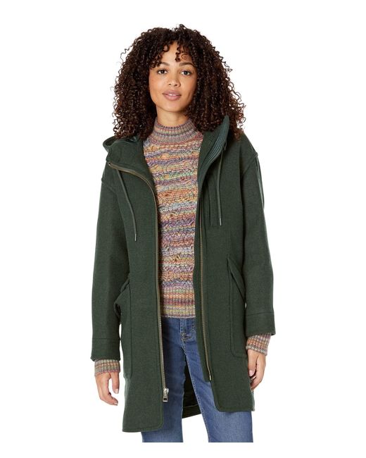 Madewell Wool Lynnford Coat In Undyed Insuluxe Fabric in Green Lyst