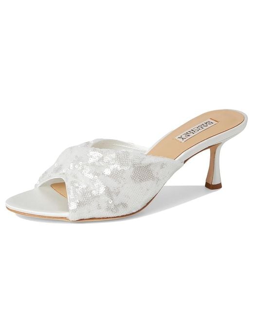 Badgley Mischka White Gailea Sandals, Synthetic