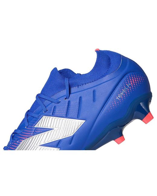 New Balance Blue Tekela Team Low Laced Fg V5 Soccer Cleats Soccer Shoes Gemstone/Energy/ Us 11