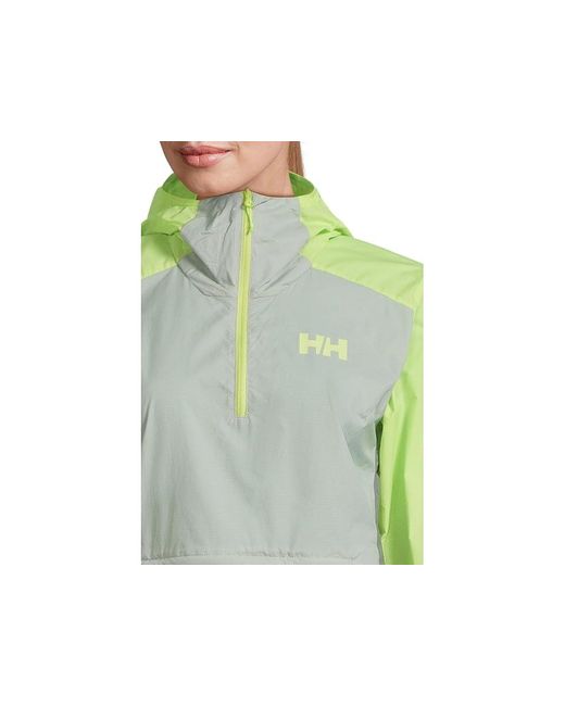 Helly Hansen Green Roam Wind Anorak Jacket, Polyamide/Polyester