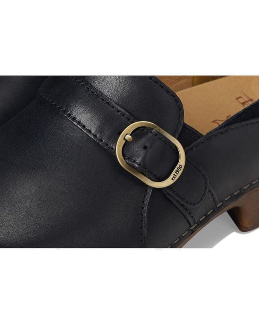 Dansko Black Margaret Shoes, Leather