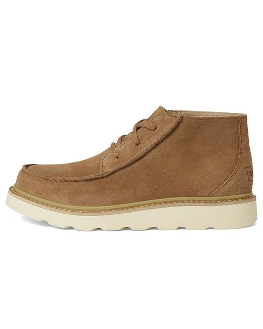 Sorel Natural Slabtown 62' Stoic Mid Slip On Shoes Velvet Tan/Bleached Ceramic 7.5 D for men