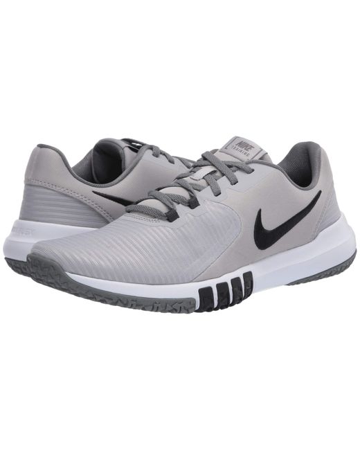 Nike Gray Flex Control 4 Training Shoes for men
