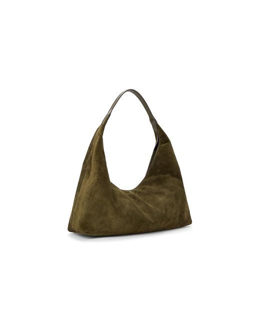 Madewell Black Suede Slouchy Shoulder Bag Shoulder Handbags, Leather/Suede