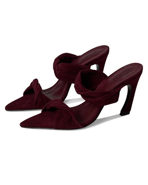 SCHUTZ SHOES Multicolor Meline Mule Sandals, Suede