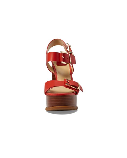MICHAEL Michael Kors Red Colby Platform Sandal