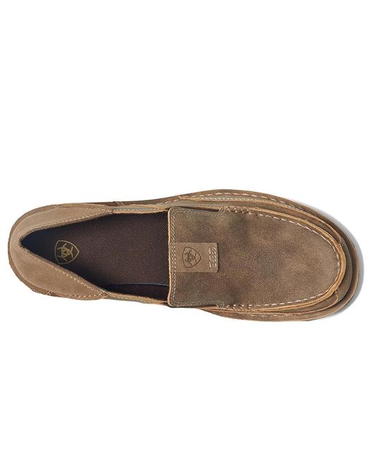 Ariat Brown Cruiser Slip On Shoes Bomber/Relaxed Bark 7.5 D for men