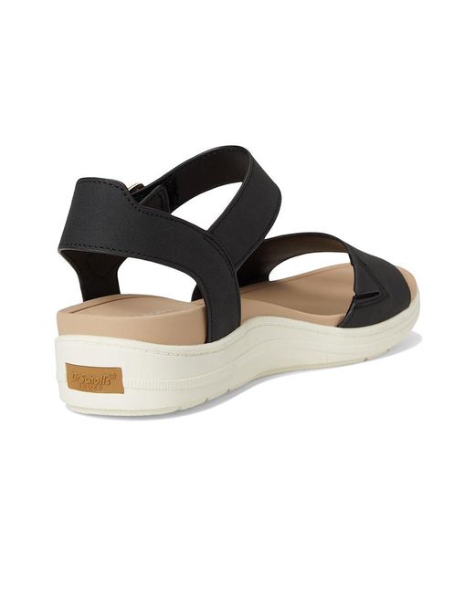 Dr. Scholls Black Time Sky Wedge Shoes, Canvas/Textile