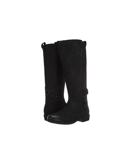 teva tall black boots