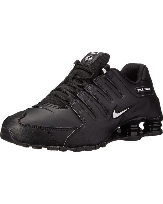 Nike Synthetic Shox Nz Eu in Black/White/Black (Black) for Men - Save ...